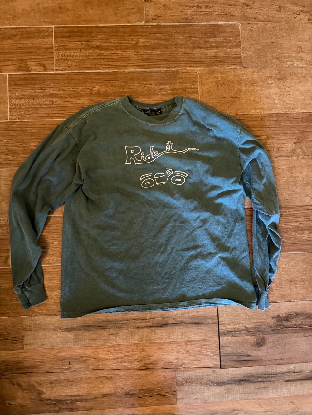 Ride It Long-Sleeve Crewneck Shirt - Green